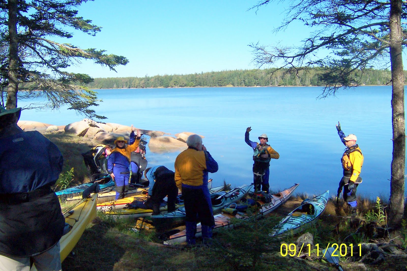 Launching from Greenlaw Cove, Deer Isle, Maine 2011